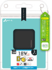 Air-J�ڡܣţãϡ�USB X2/PD�б� TYPE-CX1 BK 3.6A���� 18W PD��®���šԥ֥�å���AKJ-E36PD3BK