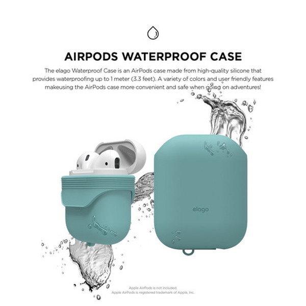 elago ���饴<BR>AirPods WaterProof Case <BR>for AirPods<BR>��Coral Blue��<BR>EL_APDCSSCWC_CB