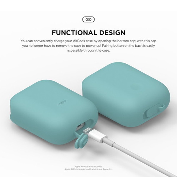 elago ���饴<BR>AirPods WaterProof Case <BR>for AirPods<BR>��Coral Blue��<BR>EL_APDCSSCWC_CB