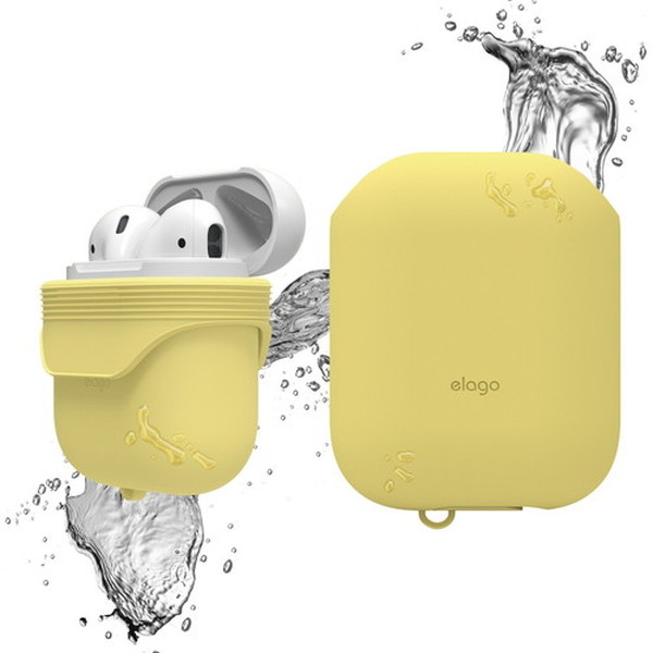 elago ���饴<BR>AirPods WaterProof Case <BR>for AirPods<BR>��Creamy Yellow��<BR>EL_APDCSSCWC_CY