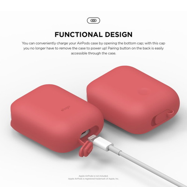 elago ���饴<BR>AirPods WaterProof Case <BR>for AirPods<BR>��Italian Rose��<BR>EL_APDCSSCWC_IR