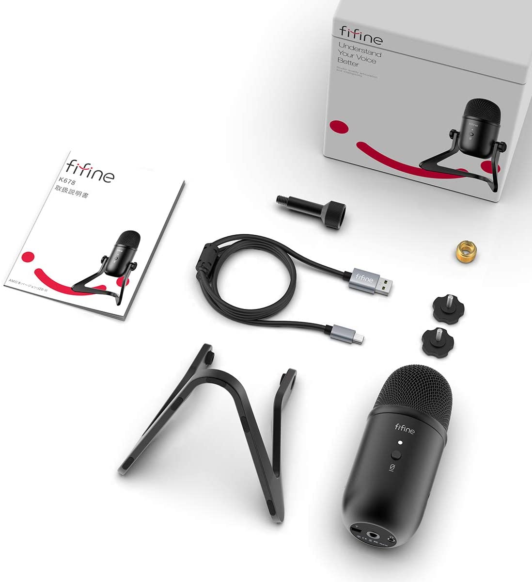 FIFINE<BR>USB���ݎÎގݎ����ώ��� ��ž���ώ��������ݎĎ�<BR>K678