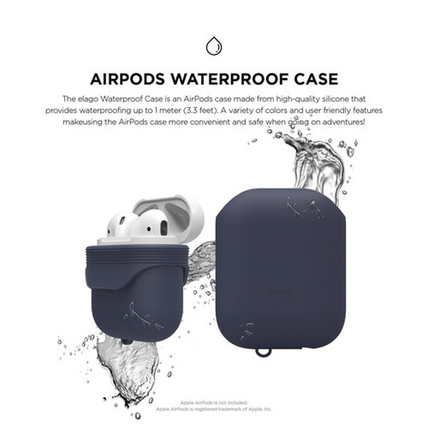 elago ���饴<BR>AirPods WaterProof Case <BR>for AirPods<BR>��Jean Indigo��<BR>EL_APDCSSCWC_JI