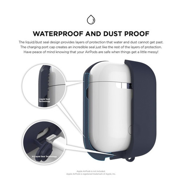elago ���饴<BR>AirPods WaterProof Case <BR>for AirPods<BR>��Jean Indigo��<BR>EL_APDCSSCWC_JI