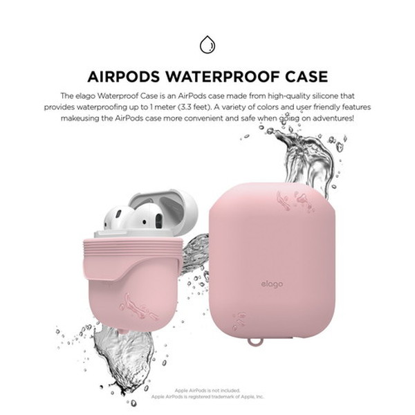 elago ���饴<BR>AirPods WaterProof Case <BR>for AirPods<BR>��Lovely Pink��<BR>EL_APDCSSCWC_PK