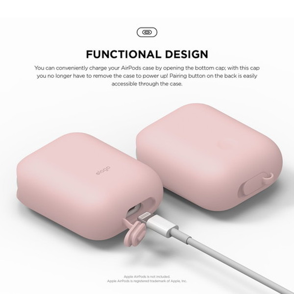 elago ���饴<BR>AirPods WaterProof Case <BR>for AirPods<BR>��Lovely Pink��<BR>EL_APDCSSCWC_PK