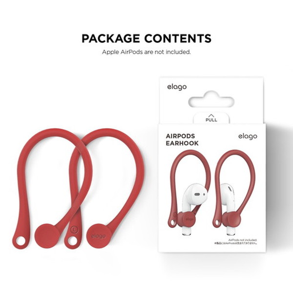 elago ���饴<BR>Ear Hook<BR>for AirPods<BR>��Red��<BR>EL_APDCSTPEH_RD