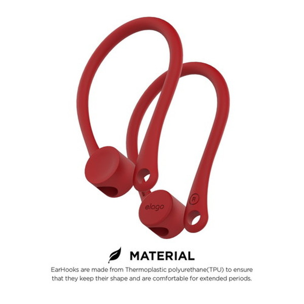 elago ���饴<BR>Ear Hook<BR>for AirPods<BR>��Red��<BR>EL_APDCSTPEH_RD