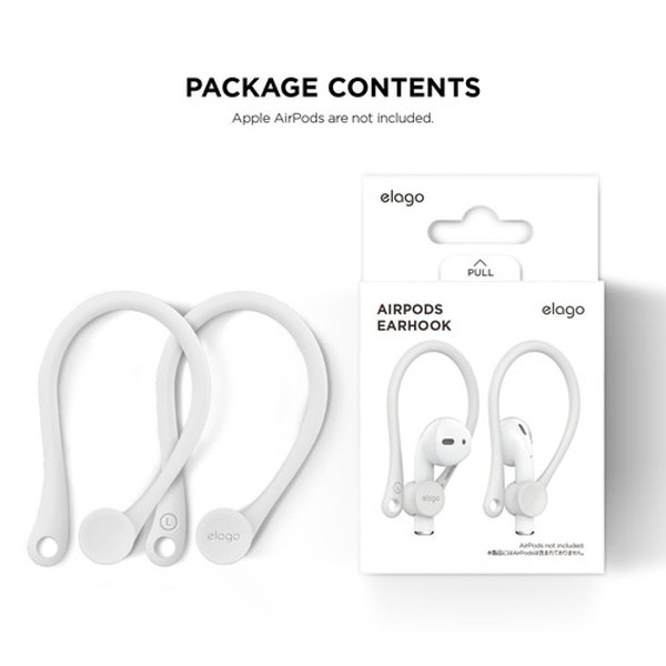 elago ���饴<BR>Ear Hook<BR>for AirPods<BR>��White��<BR>EL_APDCSTPEH_WH