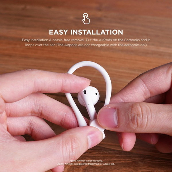 elago ���饴<BR>Ear Hook<BR>for AirPods<BR>��White��<BR>EL_APDCSTPEH_WH