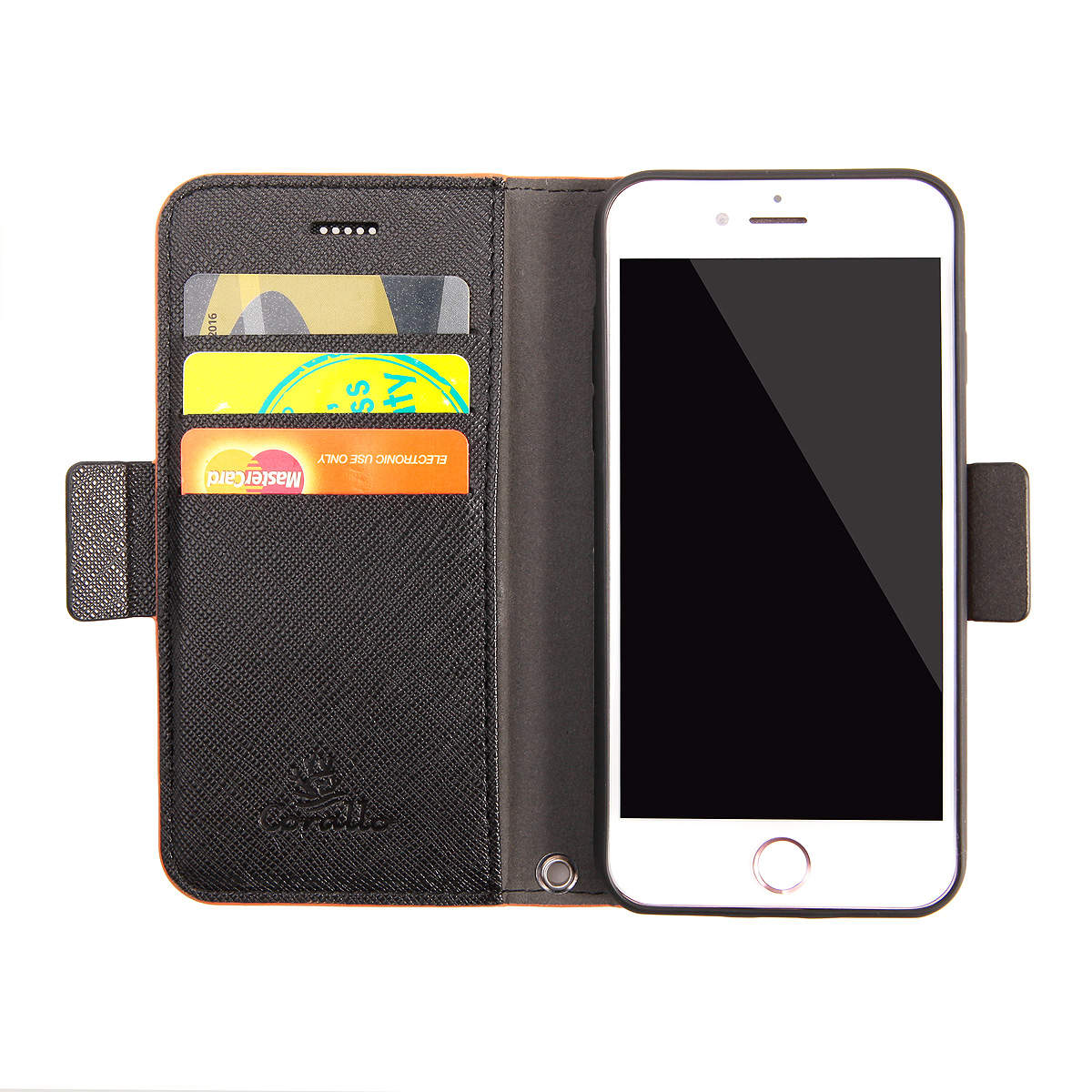 Corallo<BR>Nu for iPhone6/iPhone6s/iPhone7/iPhone8<BR>��Orange+Black��<BR>CR_I47CSPLNU_OB