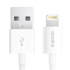 APROLINK���ץ����MFI certificated Lightning USB cable - WhiteApple��ǧ���å���� ���ѽ����̿������֥��75cm�ˡں߸˸¤��