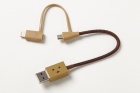 cheero����������ܡ�USB�����֥�with Lightning&microUSB���ͥ�����10cm��CHE-223