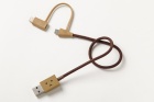 cheero����������ܡ�USB�����֥�with Lightning&microUSB���ͥ�����25cm��CHE-224