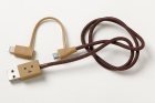 cheero ����������ܡ�USB�����֥�with Lightning&microUSB���ͥ�����50cm��CHE-225