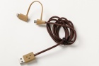 cheero����������ܡ�USB�����֥�with Lightning&microUSB���ͥ�����100cm��CHE-226