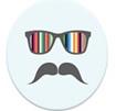 JOYSOCKETS���祤�����å�JOYSOCKETS SINGLE��Х��륰��åס�Rainbow glasses��JS-020322