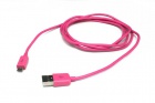 QTJmicroUSB���ͥ����б����š��̿�USB�����֥��150cm/�ԥ󥯡�QX-043PK
