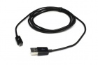 QTJmicroUSB���ͥ����б����š��̿�USB�����֥��150cm/�֥�å���QX-043BK