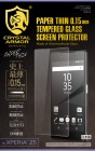 Apeiros���ԥ���CRYSTAL ARMORPAPER THIN �վ��ݸ� for Xperia Z5��0.15mm�ե���饬�饹G-Z5-15