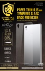 Apeiros���ԥ���CRYSTAL ARMORPAPER THIN �����ݸ� for Xperia Z5Premium��0.15mm�ե���饬�饹G-Z5P-15BACK
