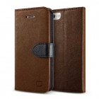 Sanctuary���󥯥��奢��Lific Saffiano Diary casefor iPhone5/5s/SE�ԥ֥饦��+�֥�å���LF_IP5CSPLSD_BR