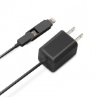 PGALightning��microUSB�ĥ��󥳥ͥ���AC���Ŵ��1A/�֥�å���PG-TAC10A01BK