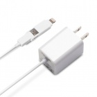 PGALightning��microUSB�ĥ��󥳥ͥ���AC���Ŵ��2.1A/�ۥ磻�ȡ�PG-TAC21A02WH