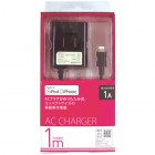 OSMA������MFIǧ��Lightning��AC���Ŵ��1m�ˡ�1A/�֥�å���AC-L01-3K