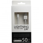 OSMA������MFIǧ�ڹ���ǽLightning�����֥�2.4A�б���50cm/�ۥ磻�ȡ�UD-SL050W