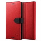 Sanctuary���󥯥��奢��Lific Saffiano Diaryfor Xperia X Performance��Red+Black��LF_XXPCSPLSD_RD