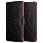 Sanctuary���󥯥��奢��VERUSDandy Layered Leatherfor Xperia X Performance��Black+Wine��VR_XXPCSLLDL_BR