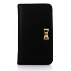 Fantastick!Diary Wallet Case(������å�)for iPhone7��Ribbon Black��I7Y06-16B761-01