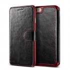 SanctuaryVERUS Dandy Layered Leather��Ģ��������for iPhone7��Black+Wine��VR_I7NCSLLDL_BR