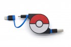 cheero������2in1 Retractable USB Cablewith LightningPOKEMON version��Blue/70cm��CHE-245-BL