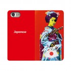 VELOCITYBOOKCASEfor iPhone7��Japanese girl��OD-0228-IP07