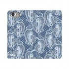 VELOCITYBOOKCASEfor iPhone7��BLUE PAISLEY��OD-0239-IP07