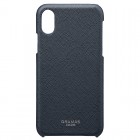 GRAMAS COLORS"EURO Passione" Shell PU Leather Case for iPhoneX/iPhoneXS��NVY��CSC-60327NVY