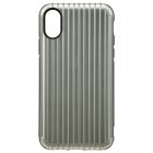 GRAMAS COLORS"Rib" Hybrid Casefor iPhoneX/iPhoneXS��Gray��CHC-50317GRY