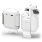 elagoAirPods Carrying Clip for AirPods��Frosted Transparent��EL_APDCSPCCL_FT