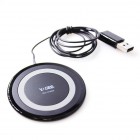 IQLABO�������塼���YOGEE Ķ����ѥ��� Wireless Fast chargerQi�б��磻��쥹���Ŵ�ԥ֥�å���YG-FC-BK