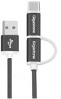GIGASTONEType-C�Ѵ����ͥ�����MicroUSB-USB-A�����֥�GJC-1CMBK