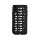 Gizmobies+SELECTSTUDS CASEfor iPhoneX��SQUARE SILVER��AE-0150-IP0X