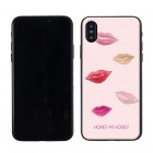 Gizmobies������ӡ���HONEY MI HONEY ���̥��С������� for iPhoneX��PINK KISS��ZH-0075-IP0X