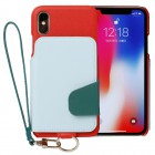RAKUNI�饯���ܵ��ץ�����Leather Case for iPhoneX��Scarlett Sky/�֡߿忧���С�RAK-CaX-SKVL
