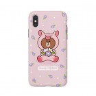 KH VATECLINE FRIENDS�ʥ饤��ե�󥺡�JUNGLEBROWN CASEfor iPhoneX�ԥ֥���KCL-DPB001