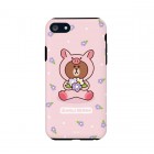 KH VATECLINE FRIENDS�ʥ饤��ե�󥺡�JUNGLEBROWN CASEfor iPhone7/iPhone8�ԥ֥���KCL-DPB002
