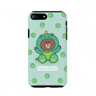 KH VATECLINE FRIENDS�ʥ饤��ե�󥺡�JUNGLEBROWN CASEfor iPhone7Plus/iPhone8Plus�ԥ����륹��KCL-DDB003