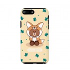 KH VATECLINE FRIENDS�ʥ饤��ե�󥺡�JUNGLEBROWN CASEfor iPhone7Plus/iPhone8Plus�ԥ��ĥ͡�KCL-DFB003