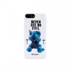 VELOCITYMILKBOY������for iPhone6Plus/iPhone6sPlusiPhone7Plus/iPhone8Plus��SEE NO EVILBEARS WH��AB-0884-IP7P